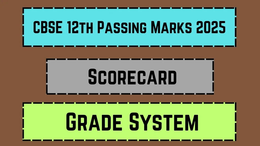 CBSE 12th Passing Marks 2025: Scorecard, Grade System