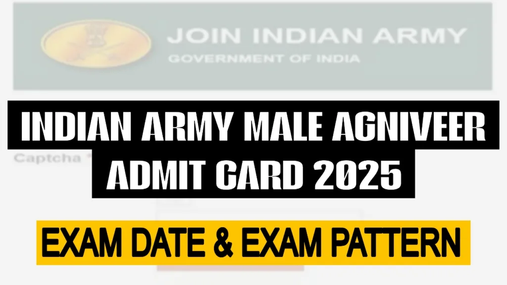 Indian Army Male Agniveer Admit Card 2025