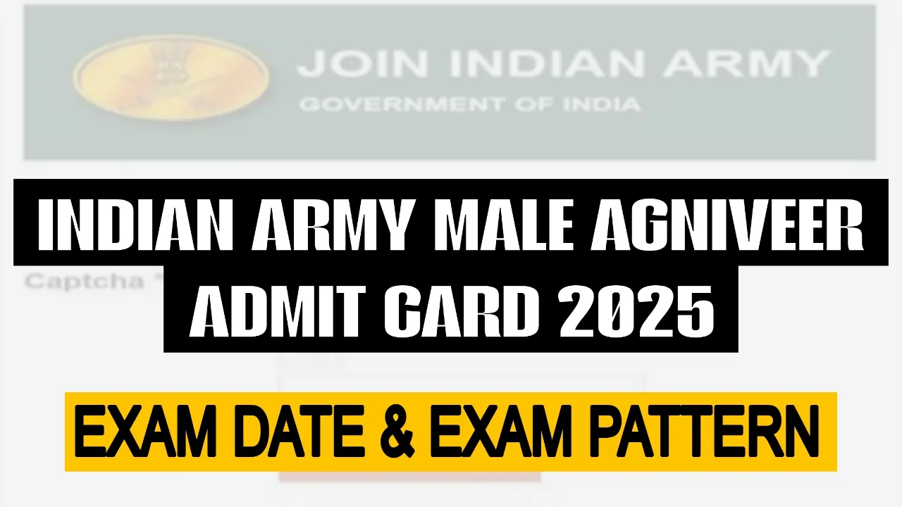 Indian Army Male Agniveer Admit Card 2025