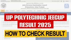 Read more about the article UP Polytechnic JEECUP Result 2025: Scorecard, How to check result