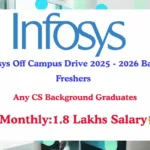 Infosys Off Campus Drive